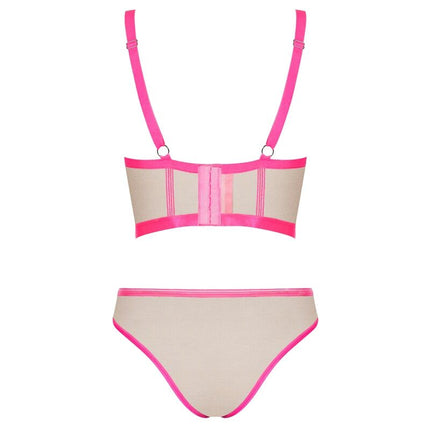 OBSESSIVE - NUDELIA SET TWO PIECES PINK S/M