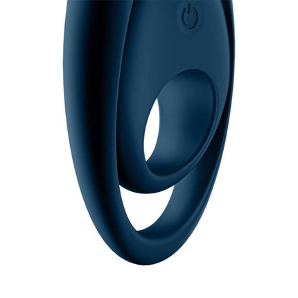 SATISFYER - GLORIOUS DUO RING VIBRATOR BLUE