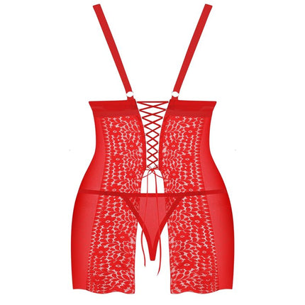 OBSESSIVE - BLOSSMINA CHEMISE AND TANGA 4XL/5XL