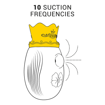 INTENSE - CLIT STIMULATOR 10 LICKING AND SUCTION FREQUENCIES - BLUE