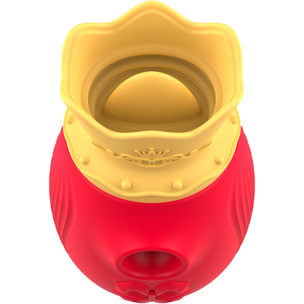 INTENSE - CLIT STIMULATOR 10 LICKING AND SUCTION FREQUENCIES - RED