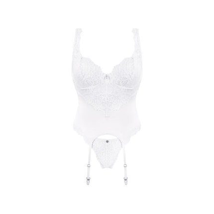 OBSESSIVE - AMOR BLANCO CORSET & THONG S/M