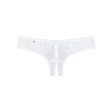 OBSESSIVE - ALABASTRA THONG CROTCHLESS WHITE S/M