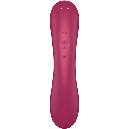 SATISFYER - CURVE TRINITY 1 AIR PULSE VIBRATION RED