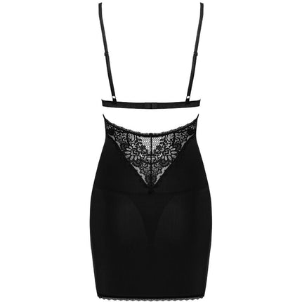 OBSESSIVE - MADERRIS CHEMISE & THONG XS/S