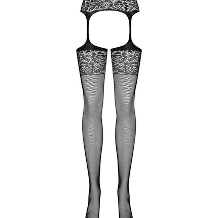 OBSESSIVE - S500 GARTER STOCKINGS BLACK S/M/L