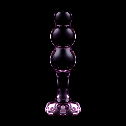 NEBULA SERIES BY IBIZA - MODEL 1 ANAL PLUG BOROSILICATE GLASS CLEAR 10.5 CM -O- 3 CM