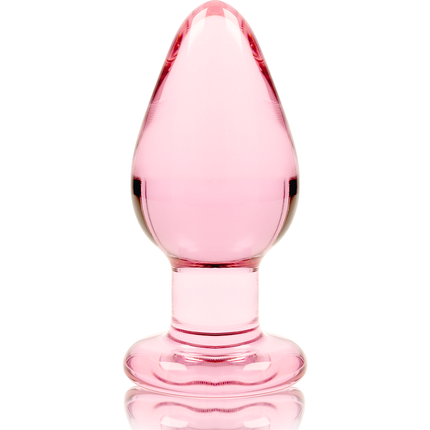 NEBULA SERIES BY IBIZA - MODEL 3 ANAL PLUG BOROSILICATE GLASS TRANSPARENT 11 CM -O- 5 CM