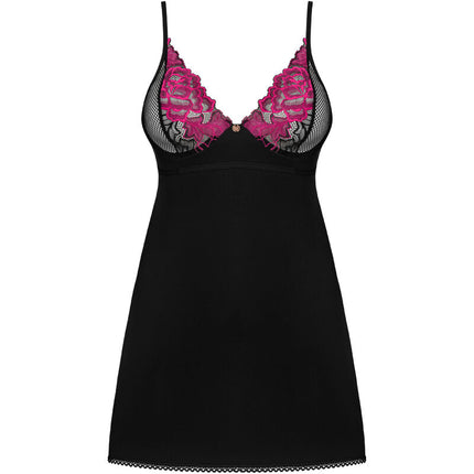 OBSESSIVE - ROSENTY CHEMISE & THONG XS/S