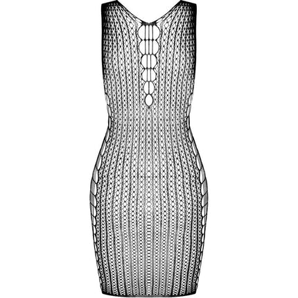 PASSION - BS097 BLACK BODYSTOCKING ONE SIZE