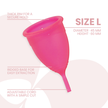 INTIMICHIC - MENSTRUAL CUP MEDICAL GRADE SILICONE - SIZE S
