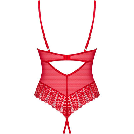 OBSESSIVE - INGRIDIA CROTCHLESS RED XS/S
