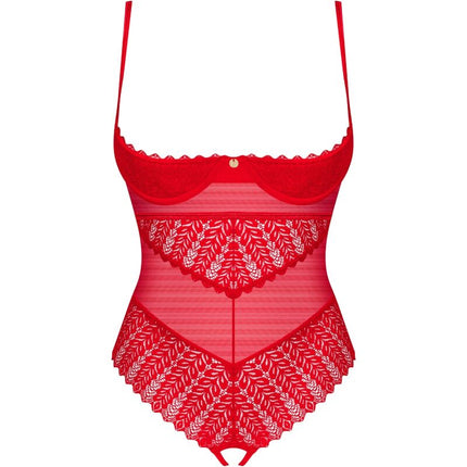OBSESSIVE - INGRIDIA CROTCHLESS RED XS/S