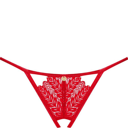 OBSESSIVE - INGRIDIA THONG CROTCHLESS RED M/L