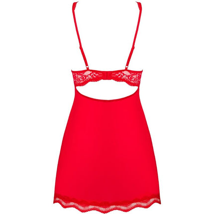 OBSESSIVE - LUVAE BABYDOLL & TANGA RED S/M