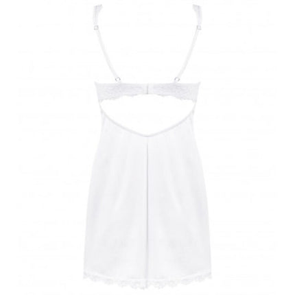 OBSESSIVE - AMOR BLANCO CHEMISE & WHITE THONG S/M