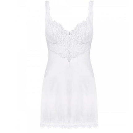 OBSESSIVE - AMOR BLANCO CHEMISE & WHITE THONG S/M