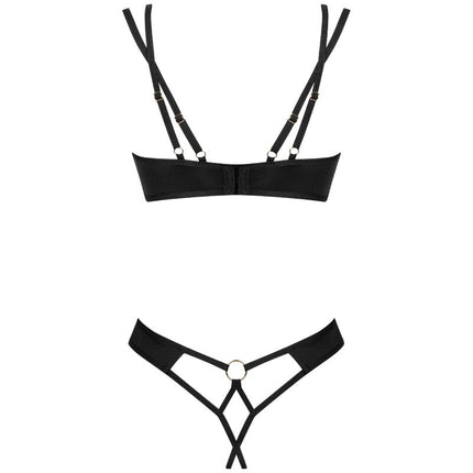 OBSESSIVE - NESARI SET TWO PIECES CROTCHLESS XL/XXL