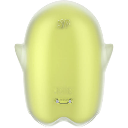 SATISFYER - GLOWING GHOST AIR PULSE & VIBRATOR YELLOW