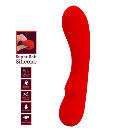 PRETTY LOVE - PRESCOTT RECHARGEABLE VIBRATOR RED