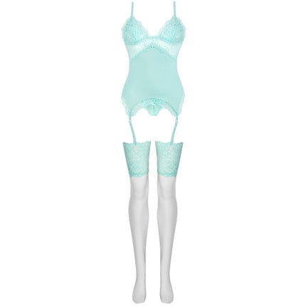 LIVCO CORSETTI FASHION - PERSINNE MIT EMPORIO SET CORSET + PANTY + STOCKINGS