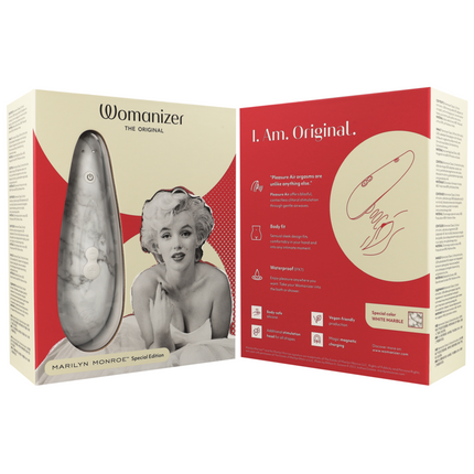 WOMANIZER - MARILYN MONROE CLASSIC 2 CLITORAL STIMULATOR WHITE MARBLE