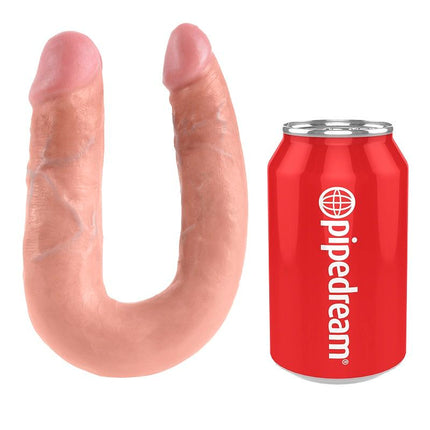 KING COCK - U-SHAPED MEDIUM DOUBLE TROUBLE FLESH 13.9 CM