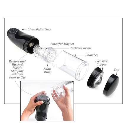 EXTREME TOYZ - PDX MEGA BATOR USB MALE MASTURBATOR MOUTH RED