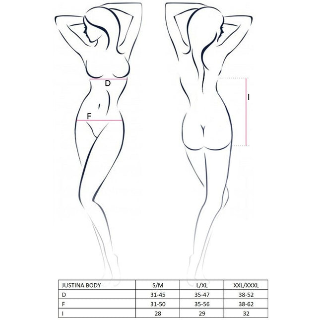 PASSION - WOMAN JUSTINA TEDDY BLACK SIZE L/XL