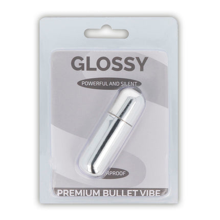 GLOSSY - PREMIUM VIBE VIBRATING BULLET 10V SILVER