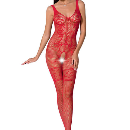 PASSION - WOMAN BS069 BODYSTOCKING BLACK ONE SIZE