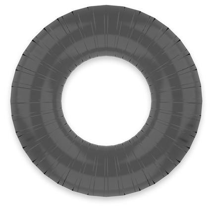 POWERING - SUPER FLEXIBLE AND RESISTANT PENIS RING 4.5CM PR07 BLACK