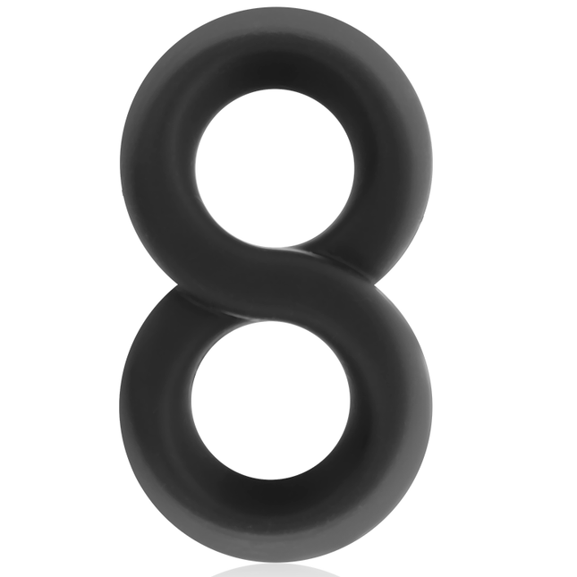 POWERING - SUPER FLEXIBLE AND RESISTANT PENIS AND TESTICLE RING PR12 BLACK